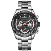 Lingxiang 9185 Men'S Watch Six-Pin Steel Band Watch Men'S Watch Calendar Watch Sports Watch - Jo-Bolt-Store