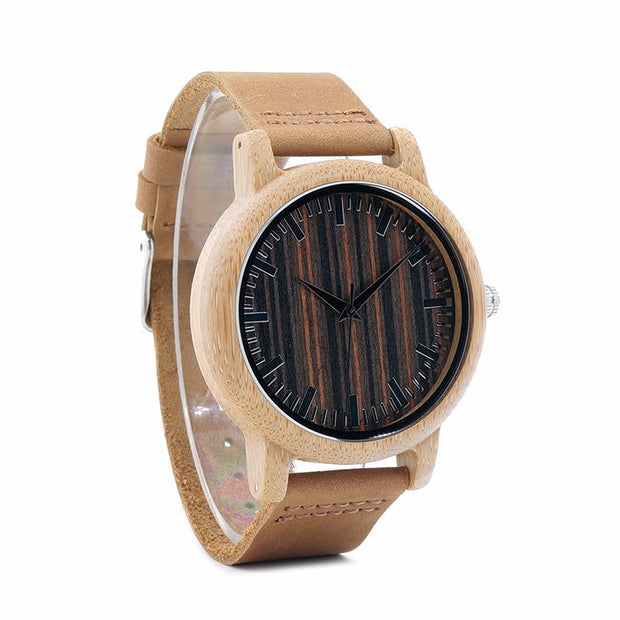 Luxury Quartz Bamboo Watch - Jo-Bolt-Store