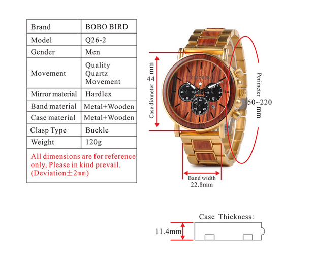 Luxury Wooden Watch - Jo-Bolt-Store