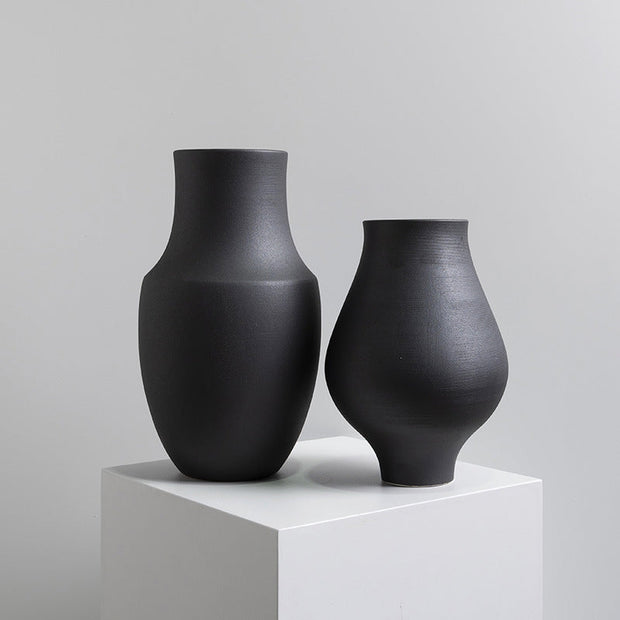 Matte Black Ceramic Flowerware - Jo-Bolt-Store