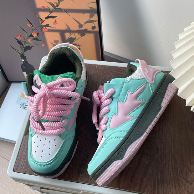 Men And Women Couple Casual Distressed Sneaker - Jo-Bolt-Store