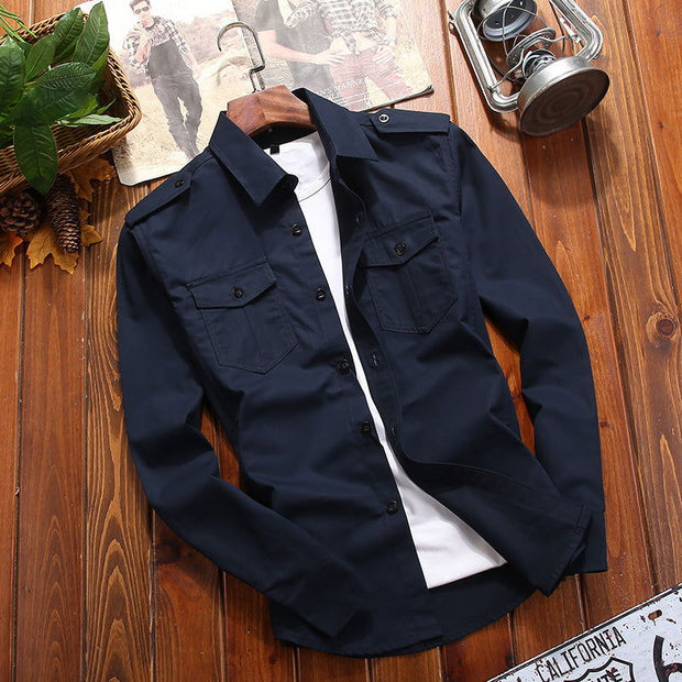Men's Pure Cotton Casual Plus Size Shirt - Jo-Bolt-Store