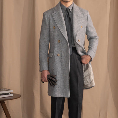 Men's Wool Herringbone Coat - Jo-Bolt-Store