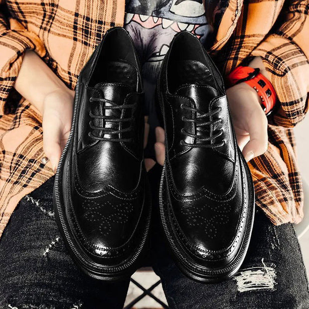 Mens Business Casual Korean Style Trendy British Mens Shoes - Jo-Bolt-Store