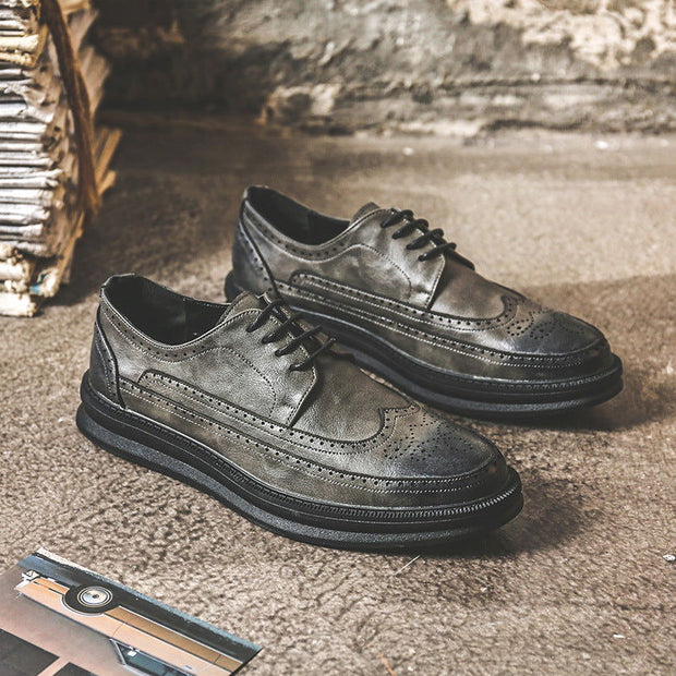 Mens Business Casual Korean Style Trendy British Mens Shoes - Jo-Bolt-Store