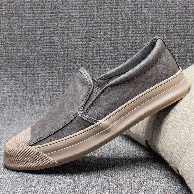 Mens Casual Leather Rubber Shoes - Jo-Bolt-Store