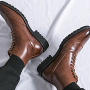 Mens Fashion Thick Sole Mid Top Work Shoes - Jo-Bolt-Store