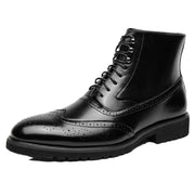 Mens Fashion Thick Sole Mid Top Work Shoes - Jo-Bolt-Store