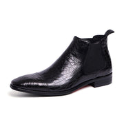 Mens High Top Leather Shoes Trendy Boots - Jo-Bolt-Store