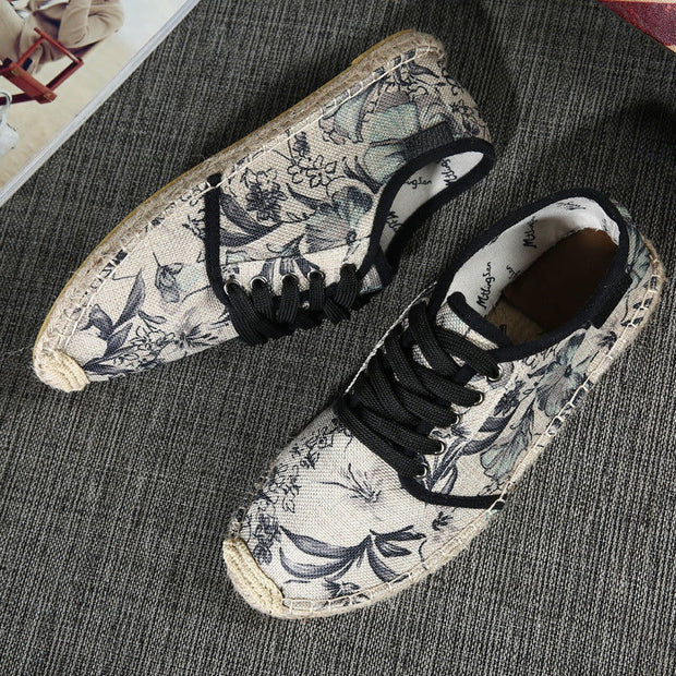 Mens Shoes Spring Espadrilles Men Canvas Shoes Men Breathable Mens Loafers Slip On Solid Linen Fisherman Flat Shoes LA-16 - Jo-Bolt-Store