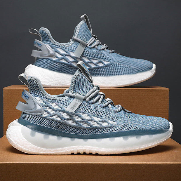 Mesh Sneakers Men Lace Up Running Shoes - Jo-Bolt-Store