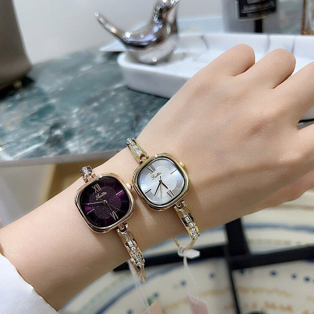 Personalized Watch Women's Alloy Chain Strap Light Luxury Bracelet Watch - Jo-Bolt-Store