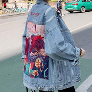 Plus Size Denim Coat Women's Fashion Loose Denim Top - Jo-Bolt-Store