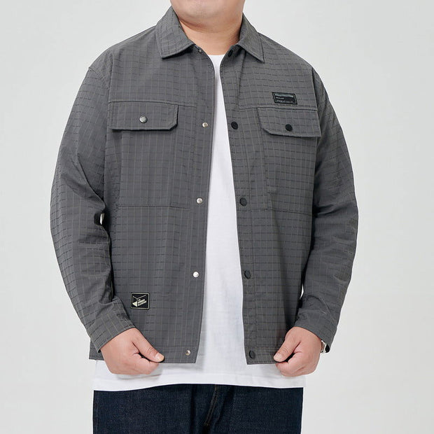 Plus Size Plaid Jacket For Men - Jo-Bolt-Store