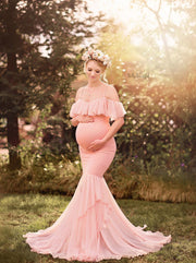 Pregnant woman lace dress - Jo-Bolt-Store