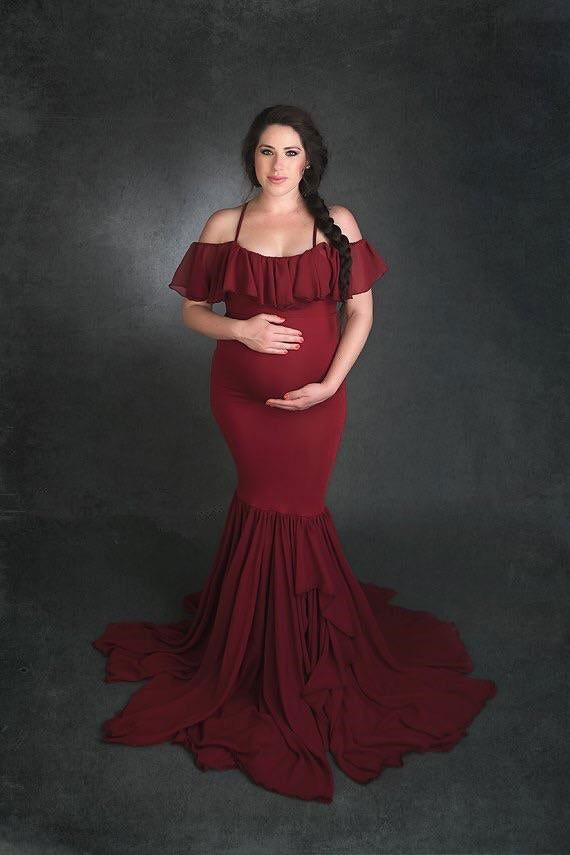 Pregnant woman lace dress - Jo-Bolt-Store