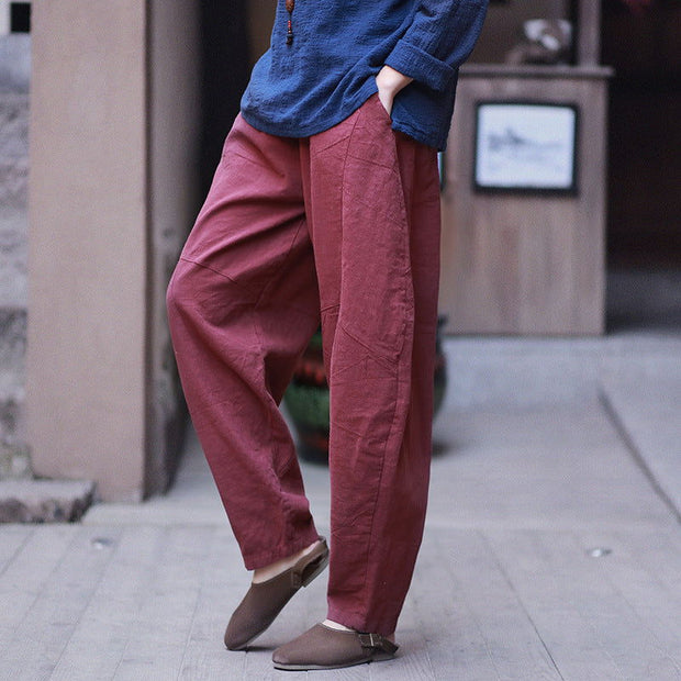 Retro Loose Plus Size Linen Bloomers - Jo-Bolt-Store