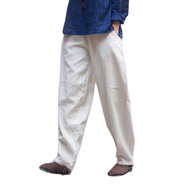 Retro Loose Plus Size Linen Bloomers - Jo-Bolt-Store