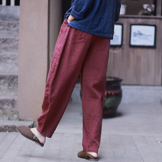 Retro Loose Plus Size Linen Bloomers - Jo-Bolt-Store
