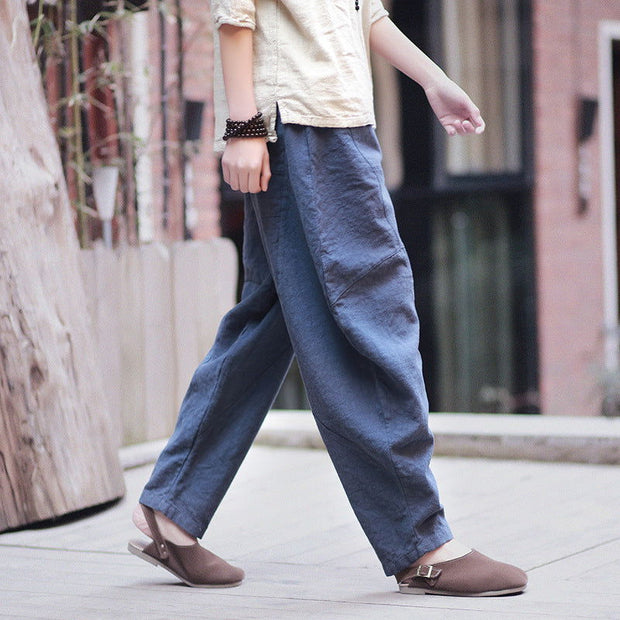 Retro Loose Plus Size Linen Bloomers - Jo-Bolt-Store