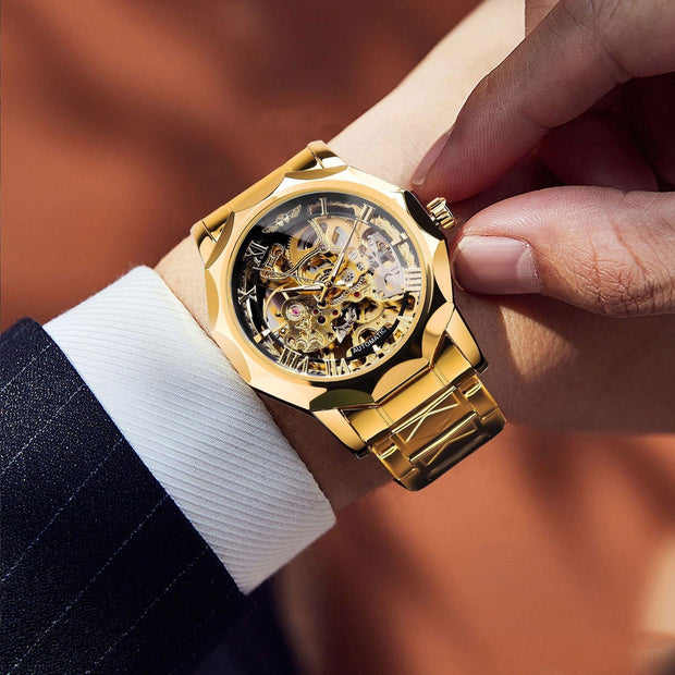 Retro Luxury Luminous Men's Automatic Mechanical Watch - Jo-Bolt-Store