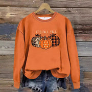 Round Neck Halloween Pumpkin Sweater - Jo-Bolt-Store