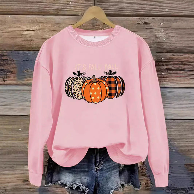 Round Neck Halloween Pumpkin Sweater - Jo-Bolt-Store