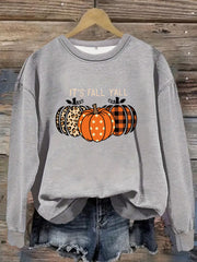 Round Neck Halloween Pumpkin Sweater - Jo-Bolt-Store