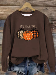 Round Neck Halloween Pumpkin Sweater - Jo-Bolt-Store