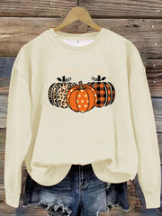 Round Neck Halloween Pumpkin Sweater - Jo-Bolt-Store