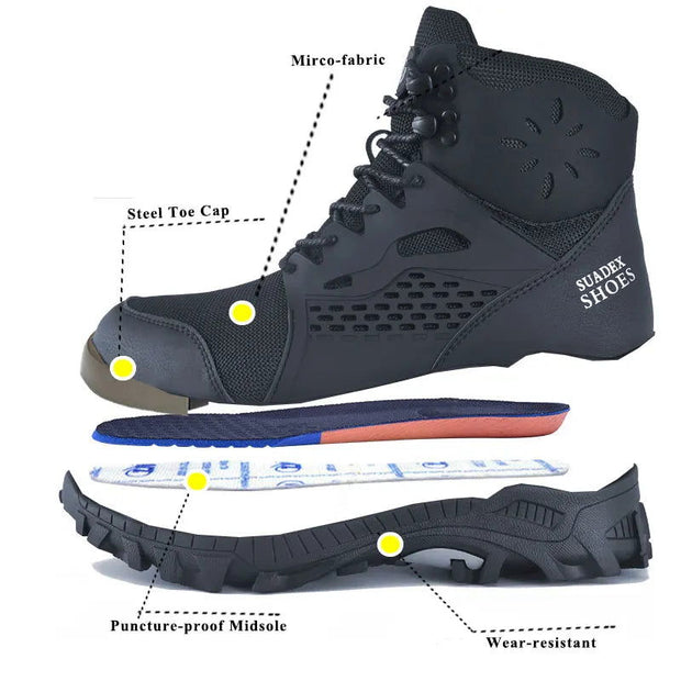 SUADEX S1 Safety Boots Men - Jo-Bolt-Store