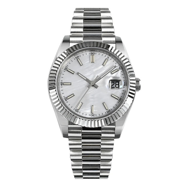 San Martin Men Watch 40mm Vintage MOP Dial Retro Business Luxury - Jo-Bolt-Store