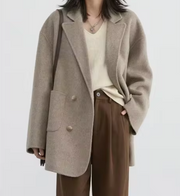 Double Breasted Woolen Coat