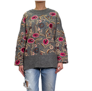 Embroidered Woolen Sweater