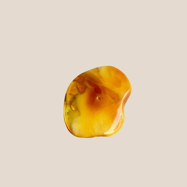 Silver Ring With Amber River of Gold, Adjustable - Jo-Bolt-Store
