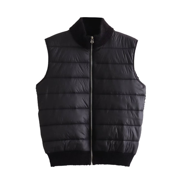 Sleeveless Warm Stand Collar Vest - Jo-Bolt-Store