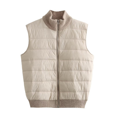 Sleeveless Warm Stand Collar Vest - Jo-Bolt-Store