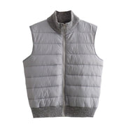 Sleeveless Warm Stand Collar Vest - Jo-Bolt-Store