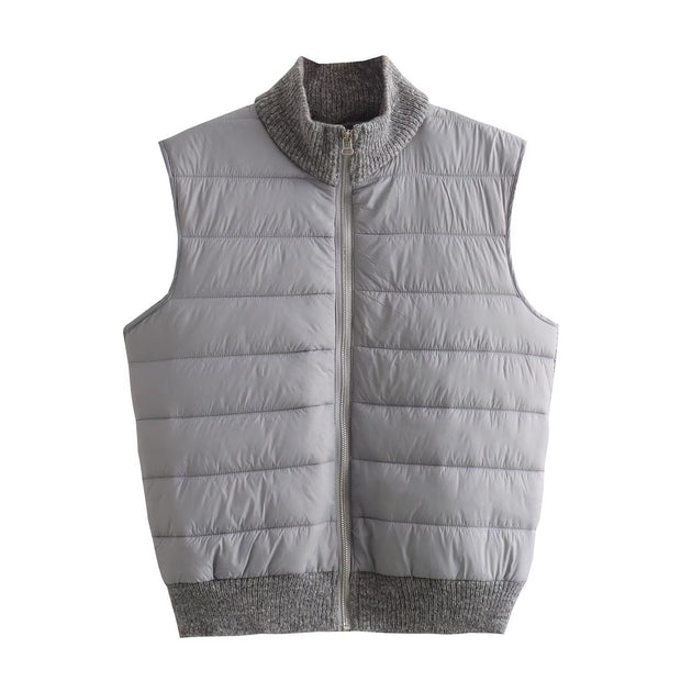 Sleeveless Warm Stand Collar Vest - Jo-Bolt-Store