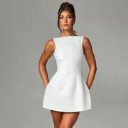 Slim-fitting Backless Dress Summer Sleeveless Short Dresses - Jo-Bolt-Store