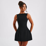 Slim-fitting Backless Dress Summer Sleeveless Short Dresses - Jo-Bolt-Store
