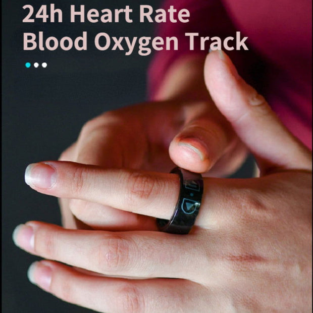 Smart Ring Heart Rate Blood Oxygen Detection Bluetooth Connection - Jo-Bolt-Store
