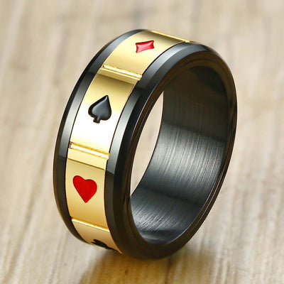 Stainless steel playing card ring - Jo-Bolt-Store