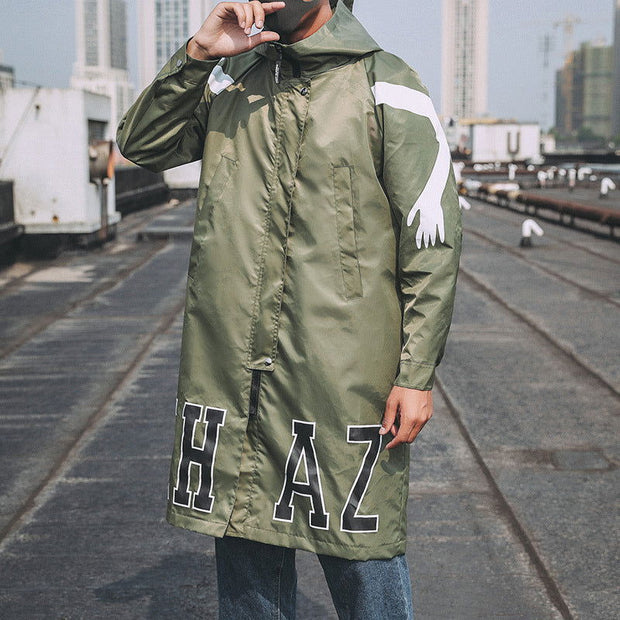 Tiantaifeng original large size men's autumn long windbreaker - Jo-Bolt-Store