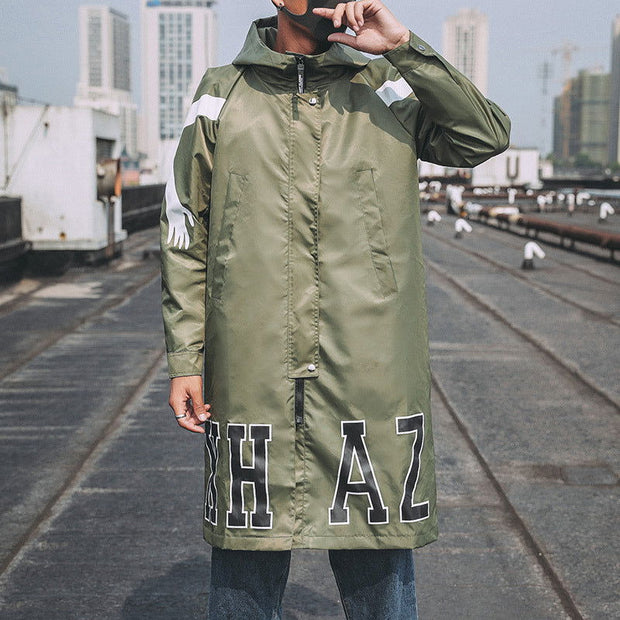 Tiantaifeng original large size men's autumn long windbreaker - Jo-Bolt-Store