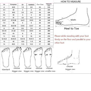 Foot measurement guide for shoe sizing.