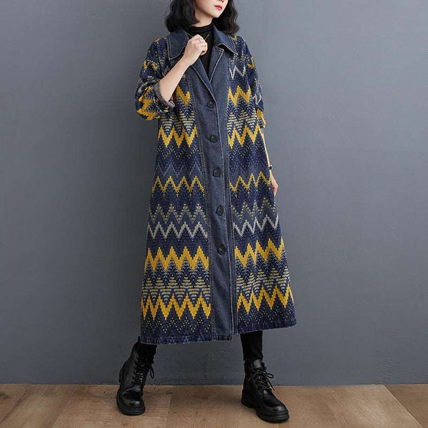 Vintage Wash Plus Size Denim Coat for a chic and stylish look. - Jo-Bolt-Store