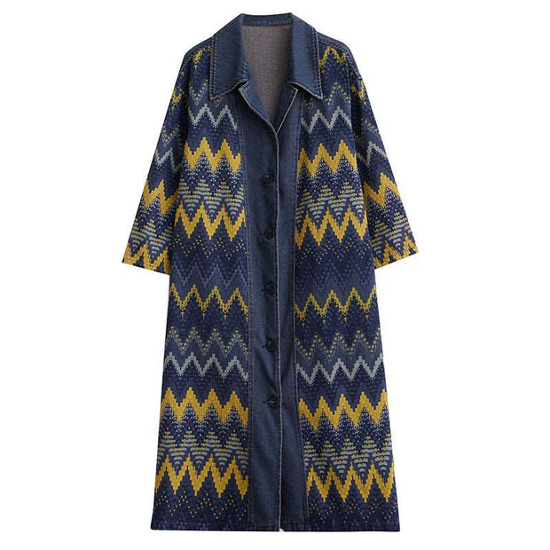 Vintage Wash Plus Size Denim Coat for a chic and stylish look. - Jo-Bolt-Store