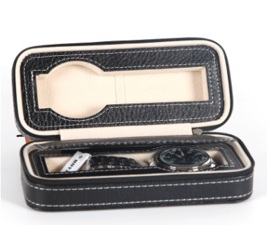 Watch Box Watch Zipper Bag Storage Bag Watch Storage Bag Watch Box Leather Bag Portable Zipper Watch - Jo-Bolt-Store
