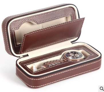 Watch Box Watch Zipper Bag Storage Bag Watch Storage Bag Watch Box Leather Bag Portable Zipper Watch - Jo-Bolt-Store